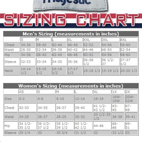 nike cooperstown collection size chart